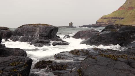 Irish-Sea-at-beach-on-Northern-Irish-coast,-County-Antrim-1