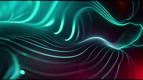 animación de formas verdes que se mueven sobre un fondo negro