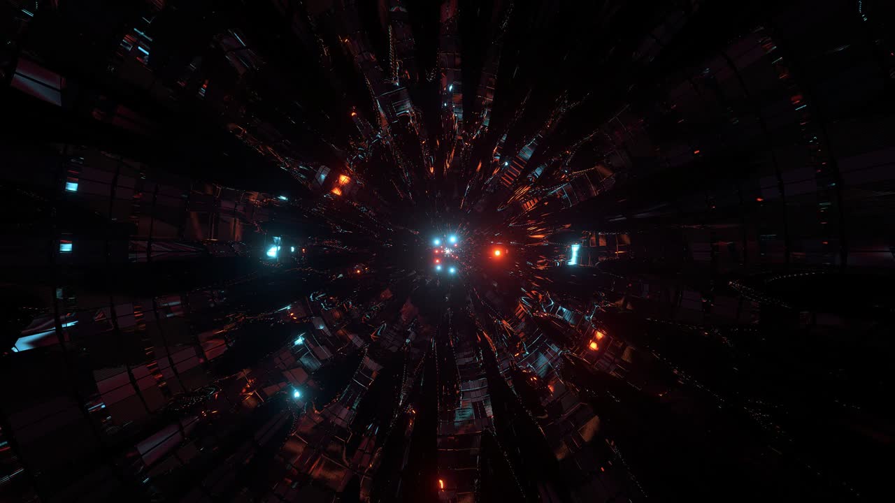 animación de túnel abstracto