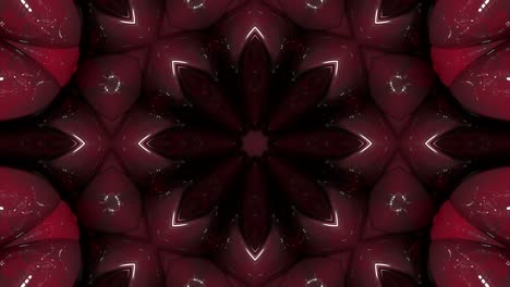 3d en bucle abstracto ornamentado fondo decorativo. caleidoscopio hipnótico.