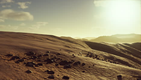 Hermosas-Dunas-De-Arena-En-El-Desierto-Del-Sahara-Al-Atardecer