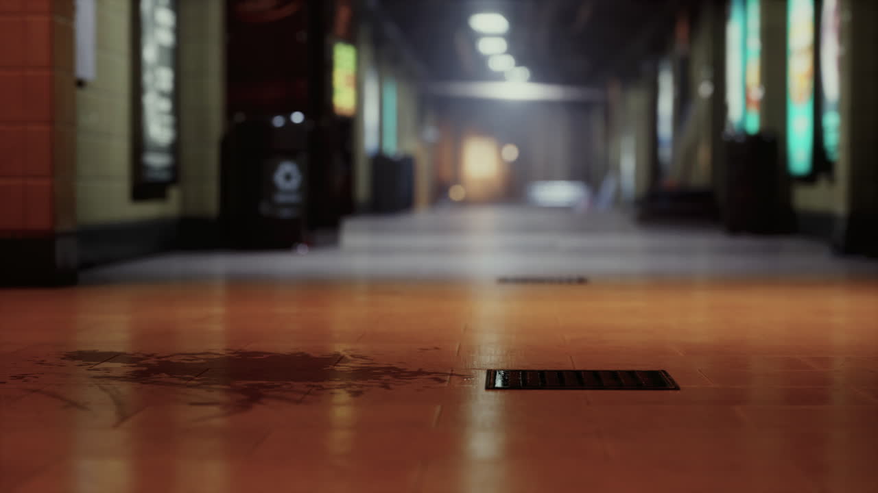 코로나19 전염병 기간 동안 비어있는 기차역