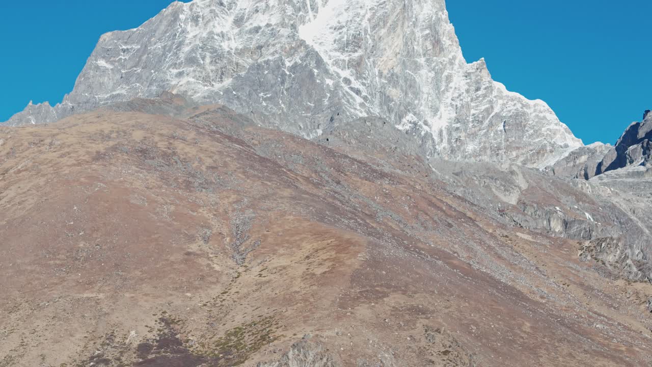 Breathtaking landscapes of the Everest region with snow-capped peaks, glacial rivers, and serene valleys along the iconic Base Camp trekking route in Nepal
