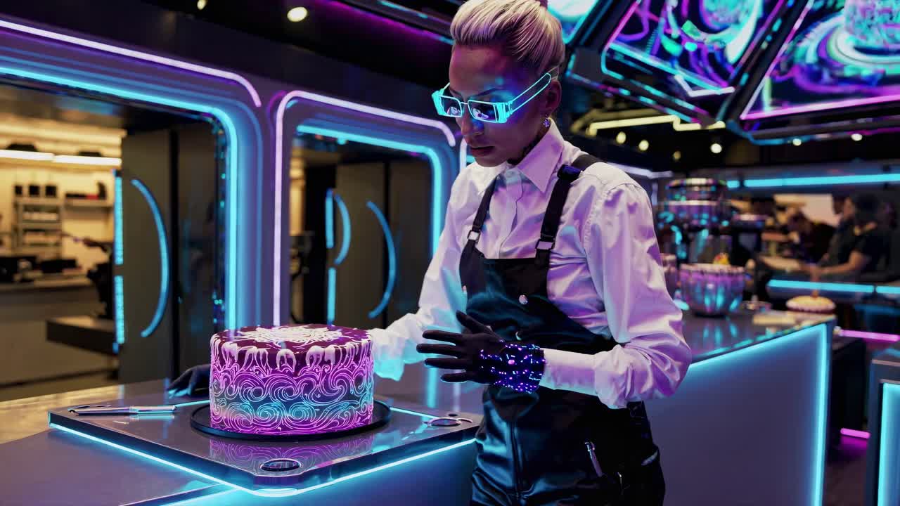 chef de pastelería futurista