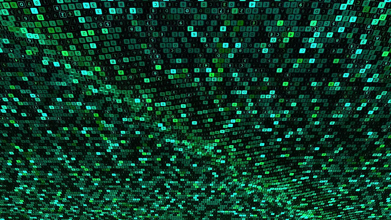 Abstract Digital Matrix Background