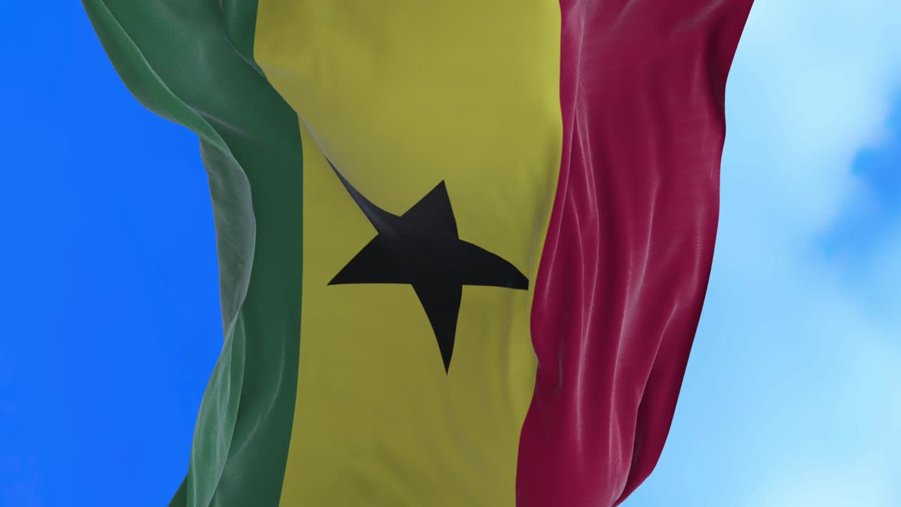 el bucle sin costuras de la bandera de ghana.