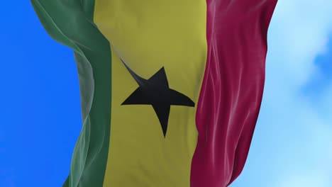 seamless loop of ghana flag.