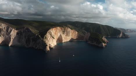 amazing aerial view of navagio beach, zakynthos, greece