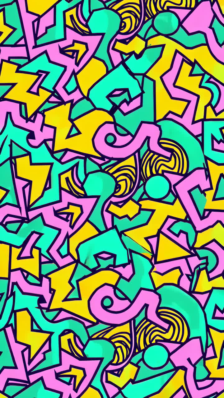 Levende abstrakt popkunst mønster