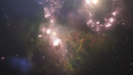 Großes-Universum,-Nebel-Und-Sterne