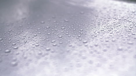 water drops on car surface