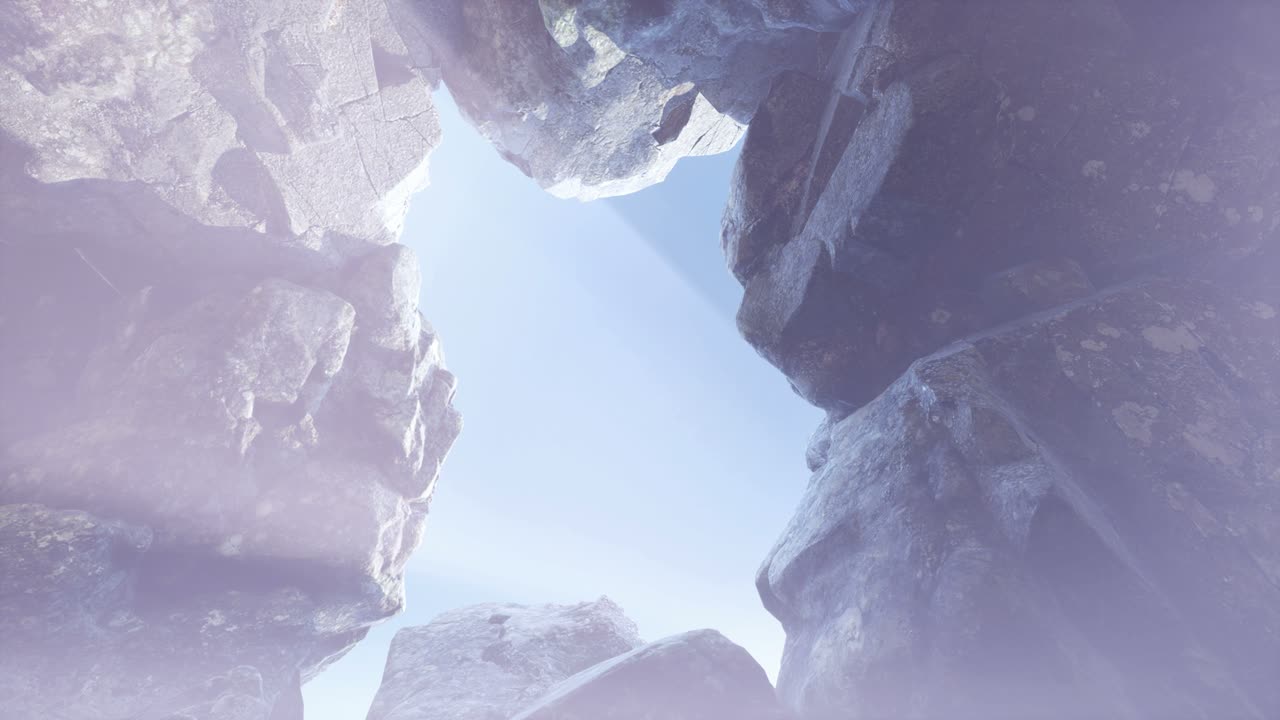 신비한 동굴 안의  ⁇ 빛