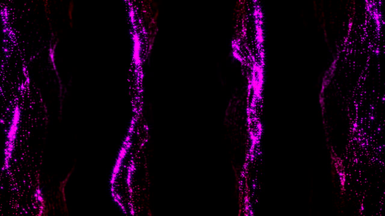 partículas púrpuras relucientes. fondo de bucle abstracto