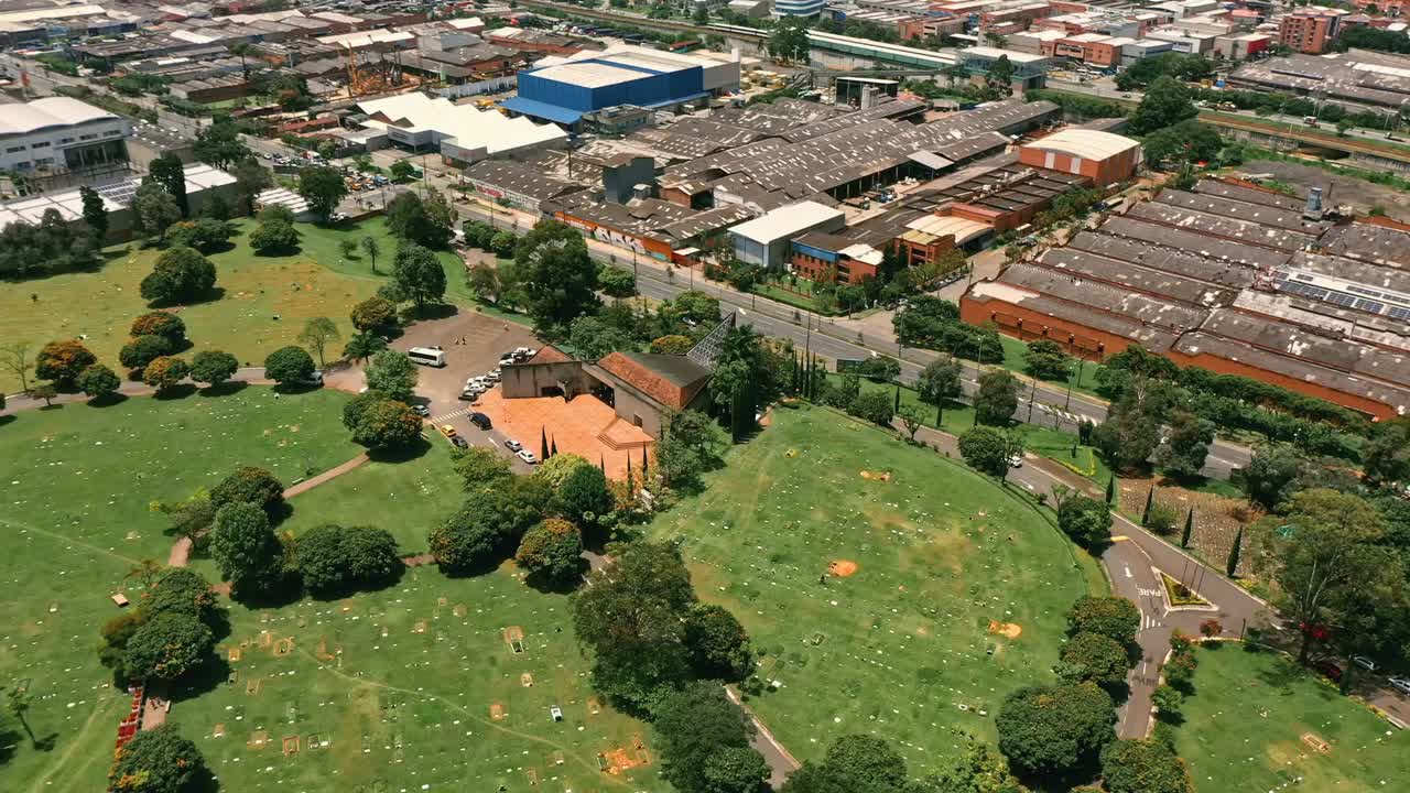 Aerial View of the Colombian Panorama in Bogota