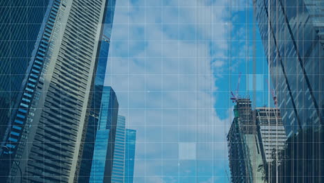 modern buildings and blue sky