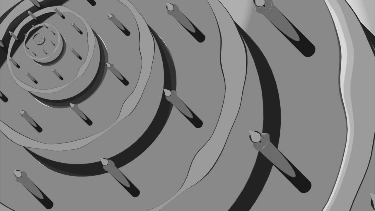 추상적인 생일 케이크 일러스트레이션