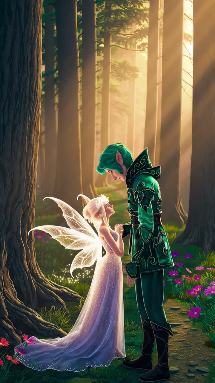 A Tender Encounter in an Enchanted Forest