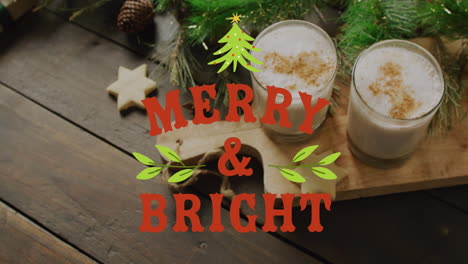 animación de felicitaciones de navidad texto sobre decoraciones de navidad