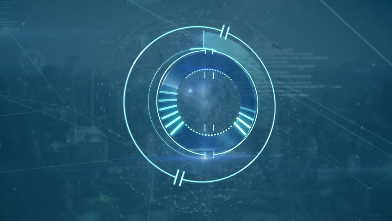 Animation of scope scanning over network of connections