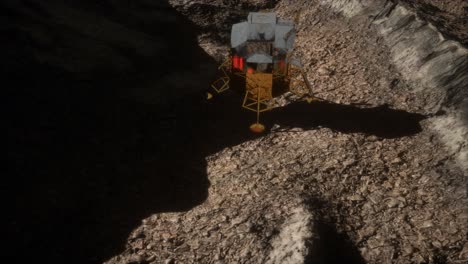 misión de aterrizaje lunar en la luna