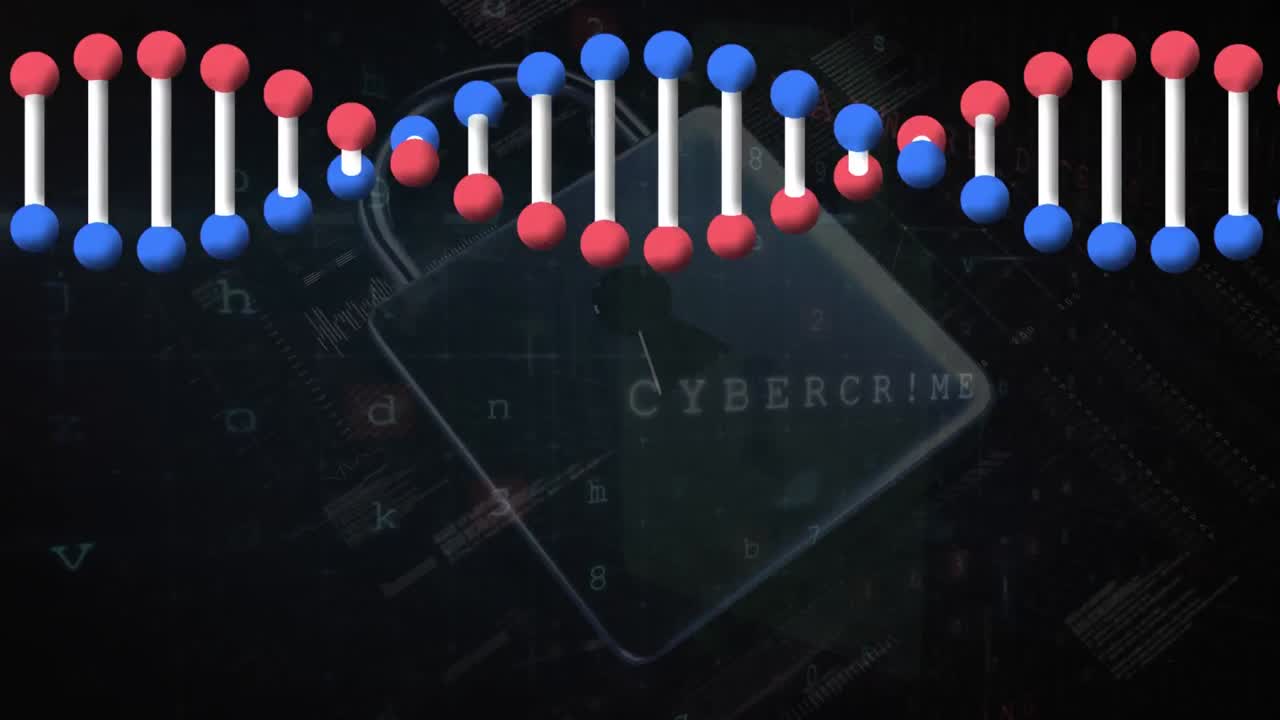 dna  ⁇ 의 애니메이션, 온라인 보안 포물 ⁇  및 사이버 공격 경고