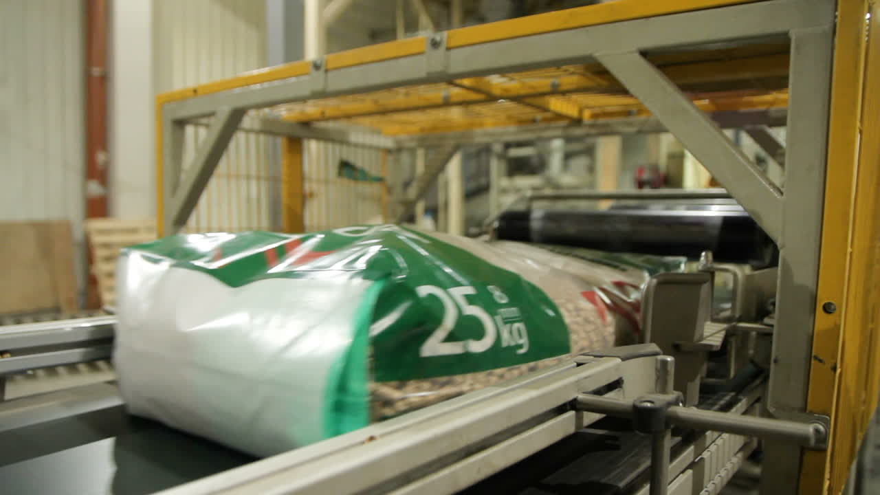 Floorboard production in the industrial factory. Modern technologies.