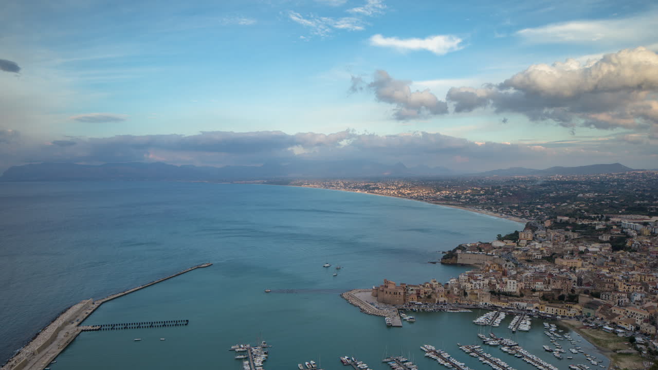 castelldelmare 일몰 4k 01