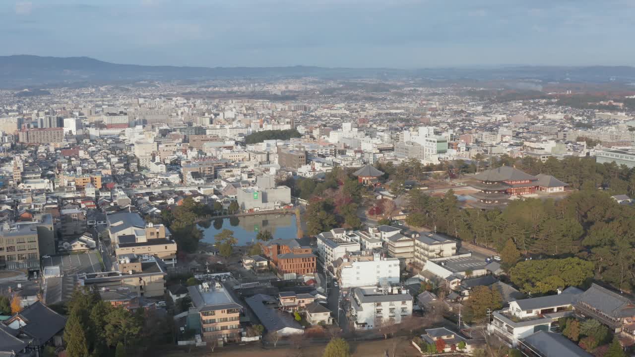 일본 나라시의 일출