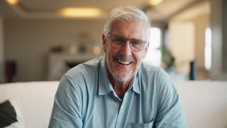portrait of a smiling senior man