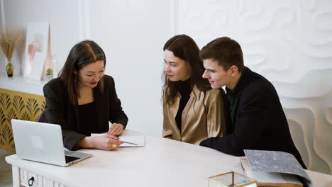 asian woman in the office