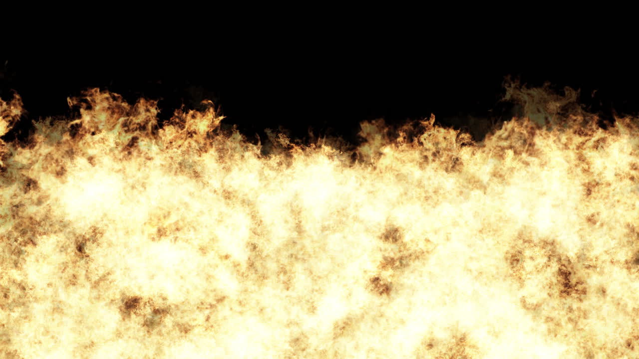 Blazing Fire and Flames: Explosive Heat with Fiery Sparks and Smoke in a Dynamic Looping Animation