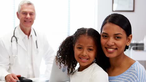 portrait of smiling doctor and patient
