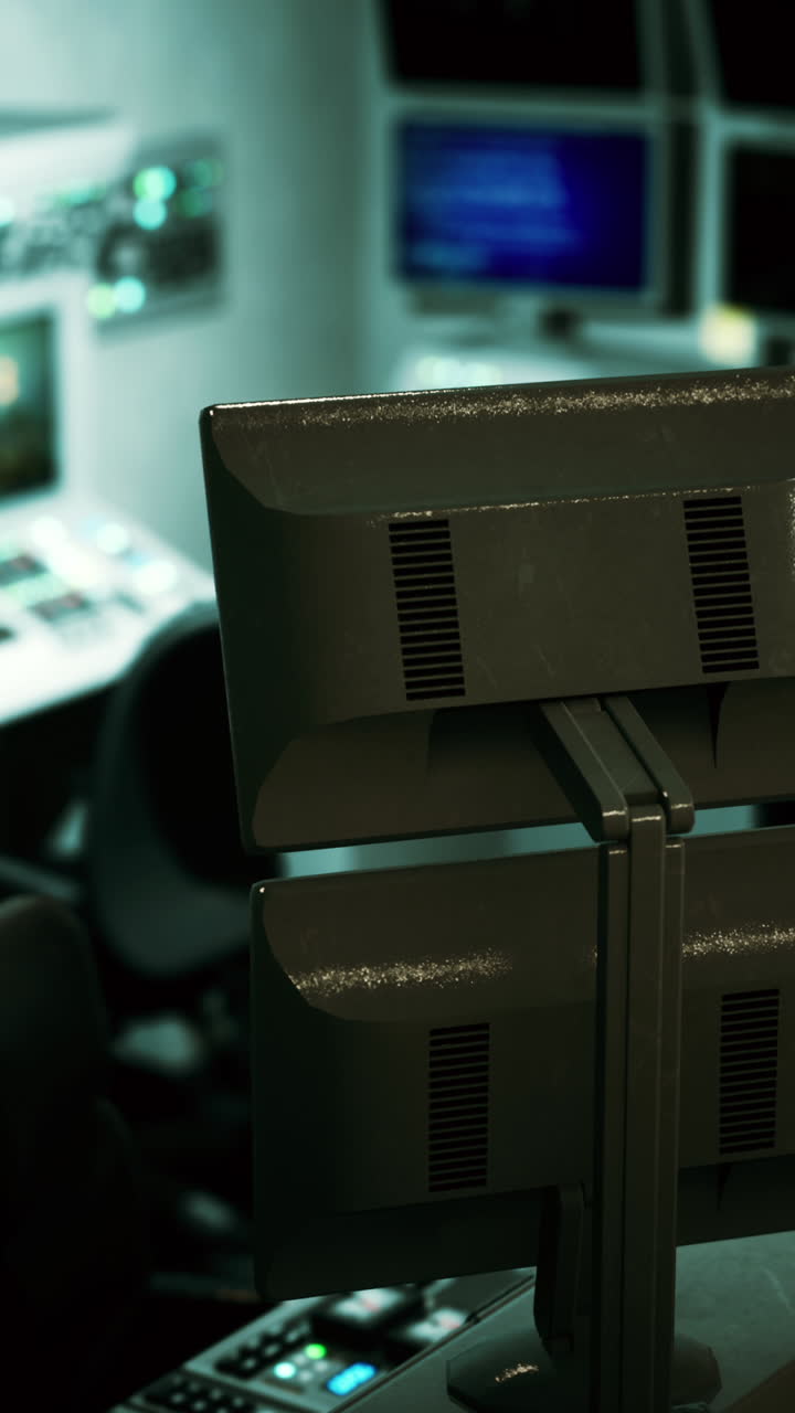 sala de control con monitores