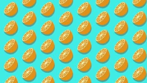 animación de bucle de ilustración naranja.