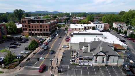 downtown franklin tennessee aerial flyover