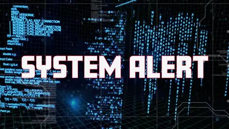 texto de alerta del sistema contra el procesamiento de datos