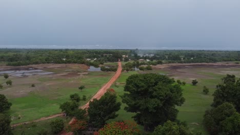 bissau jungla de guinea áfrica por avión no tripulado