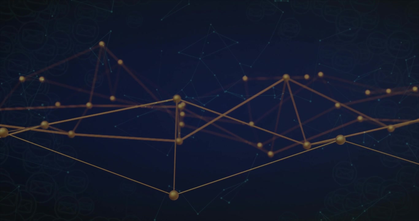 Glowing nodes and lines pulsing upward after initial field illumination, forming triangular peaks