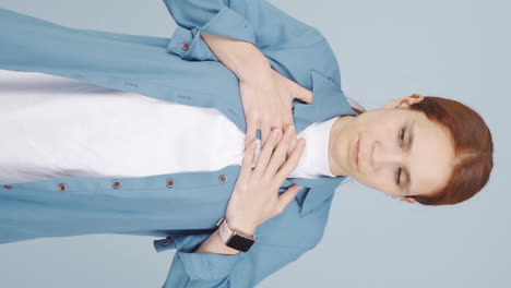 vertical video of chest tightness, heart problem.