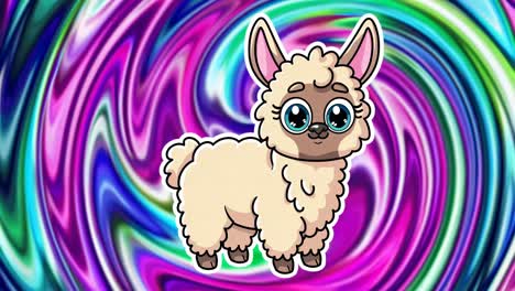 cute cartoon llama