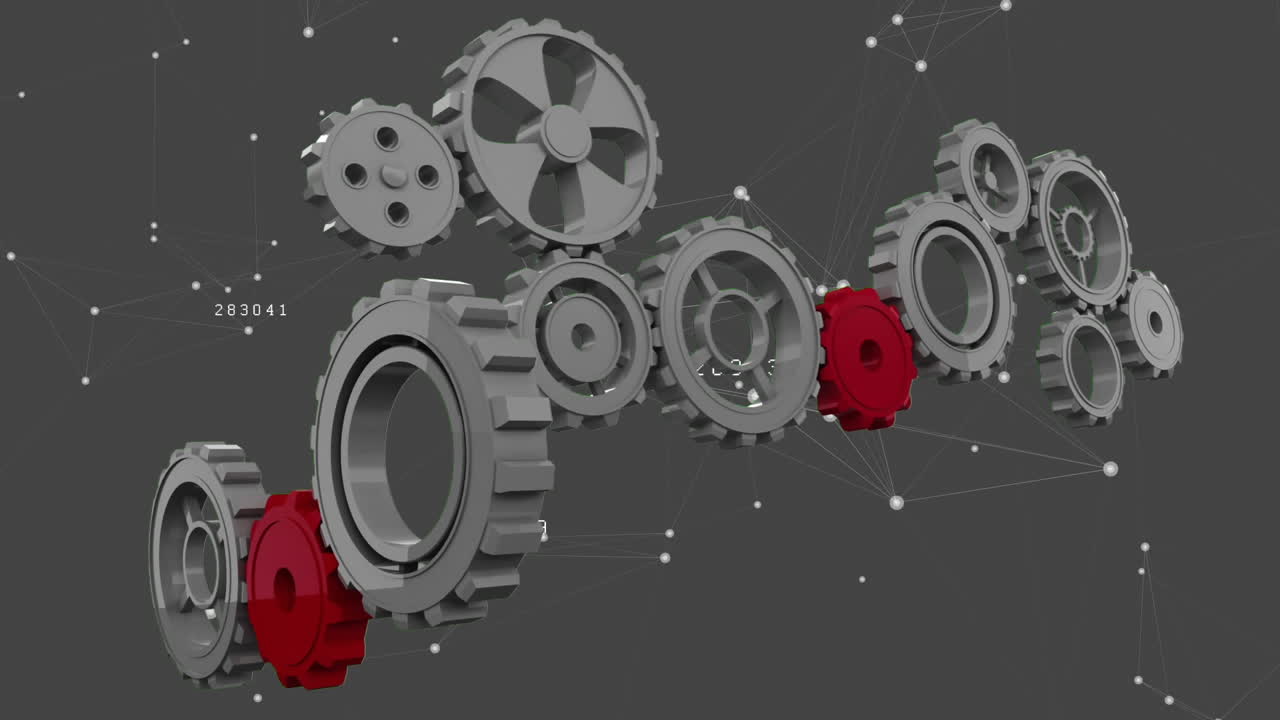 기어와 비대칭 라인