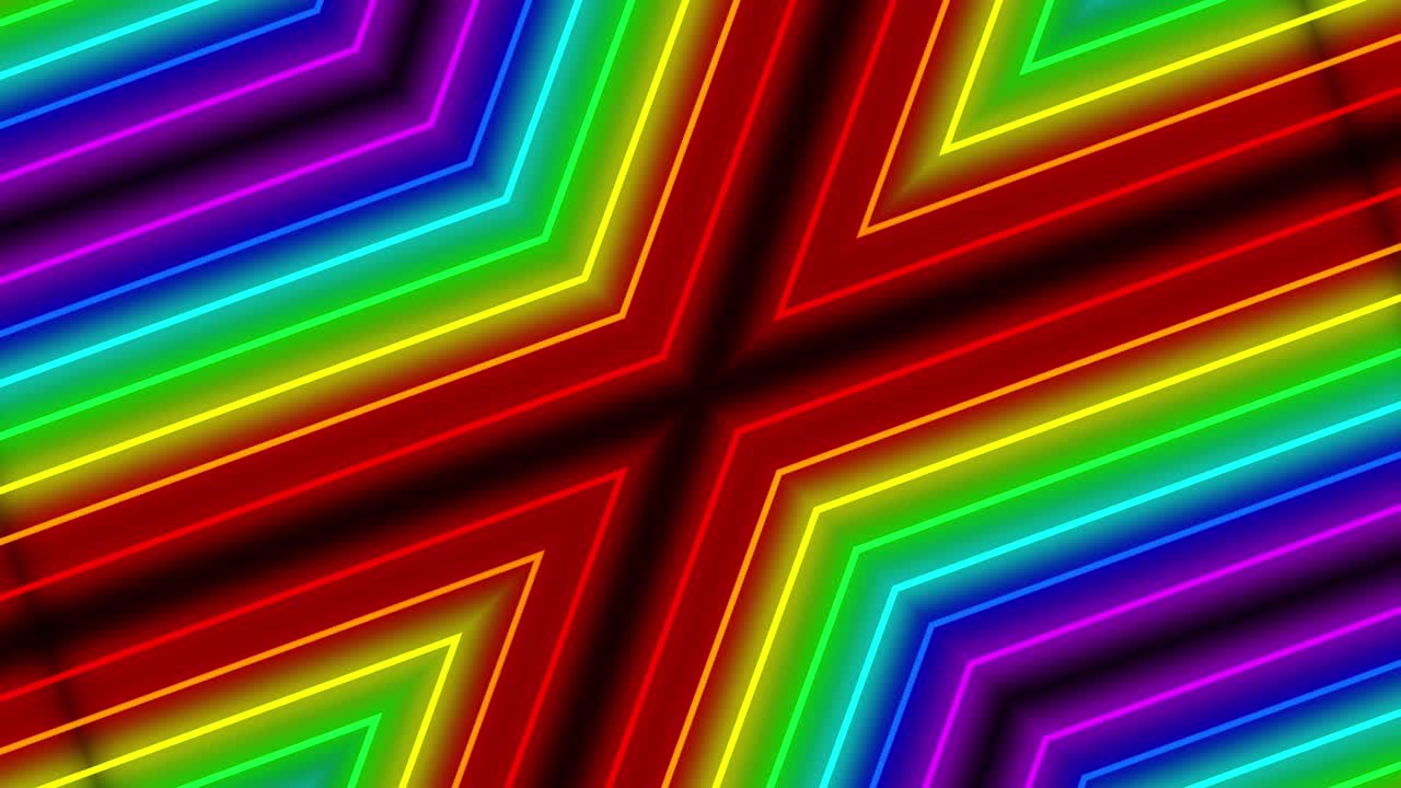 Neon line illumination animation motion graphics