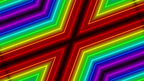 neon line illumination animation motion graphics