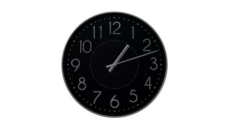 reloj de lujo negro con números brillantes.