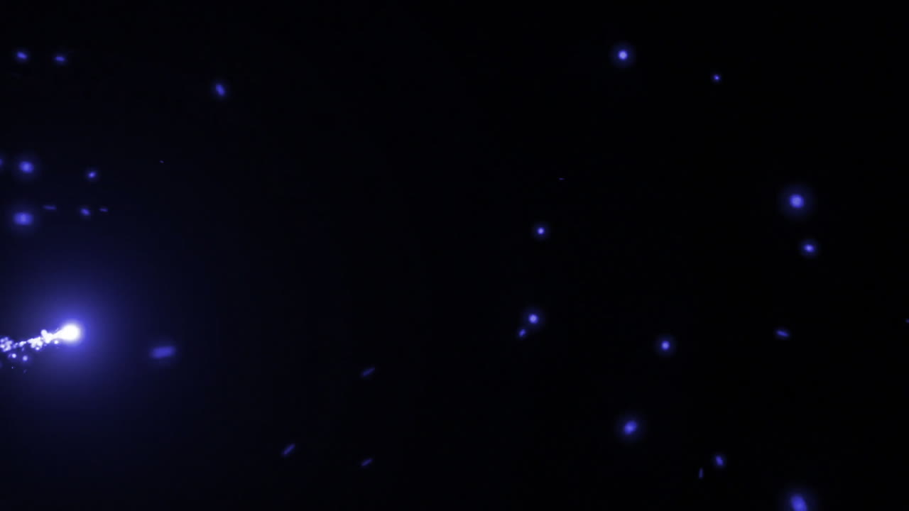 Magical glitter trail over sky