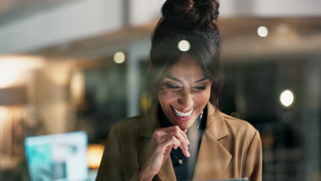 businesswoman using tablet in office