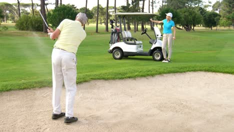 golf players playing together