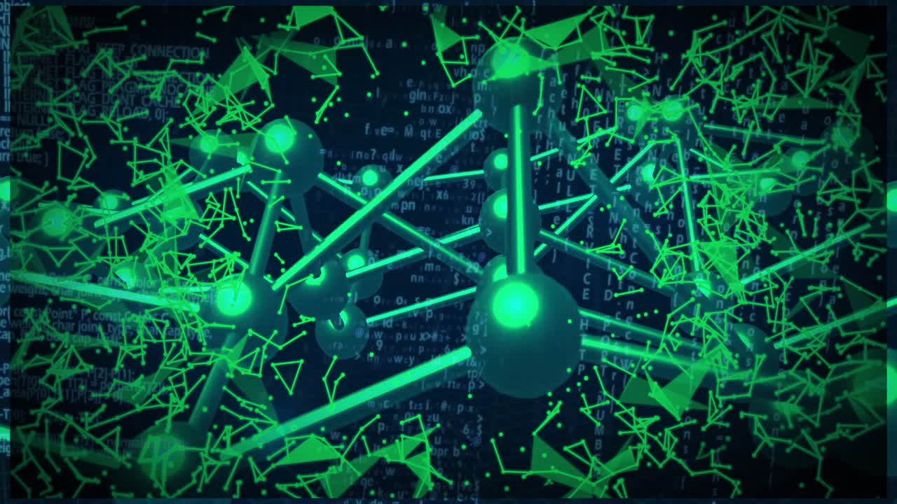 dna 스트랜드와 연결을 통해 디지털 데이터 처리의 애니메이션