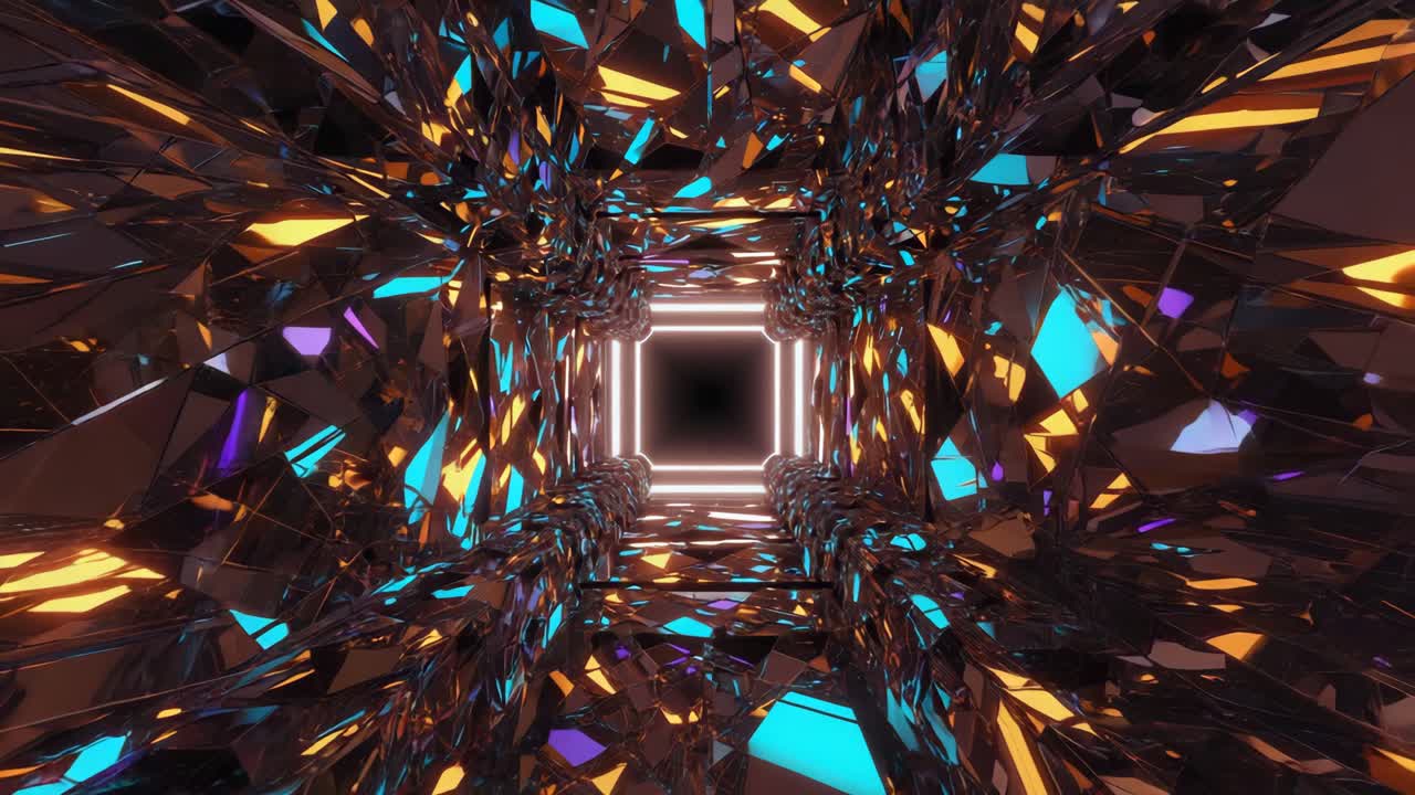 túnel geométrico abstracto