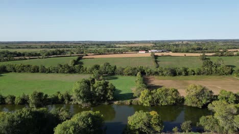 agricultural field in  late summer in france